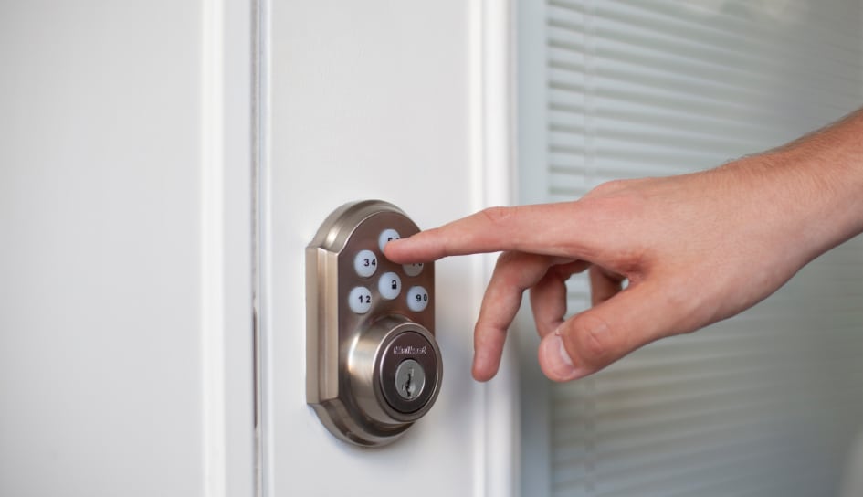 ADT smartlock on a Evanston home